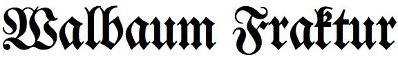 Walbaum Fraktur