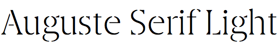 Auguste Serif Light
