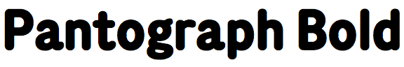 Pantograph Bold