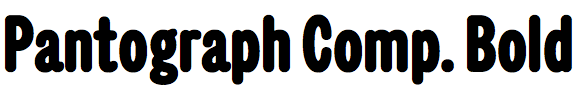 Pantograph Compressed Bold
