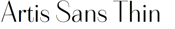 Artis Sans Thin