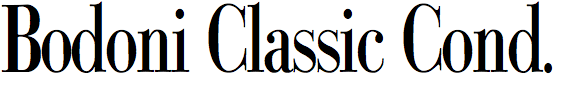 Bodoni Classic Condensed
