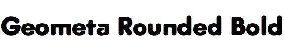 Geometa Rounded Bold