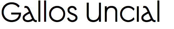 Gallos Uncial
