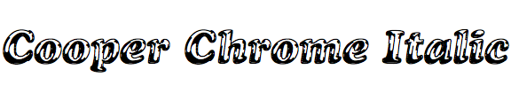 Cooper Chrome Italic