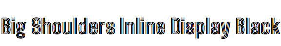 Big Shoulders Inline Display Black