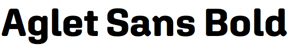 Aglet Sans Bold