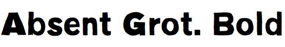 YWFT Absent Grotesque Bold