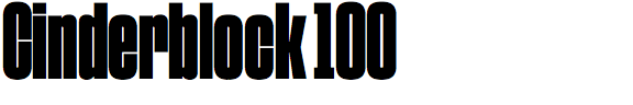 Cinderblock 100