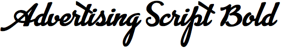 Advertising Script Bold