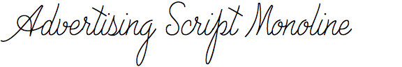 Advertising Script Monoline