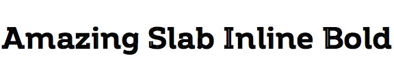 Amazing Slab Inline Bold