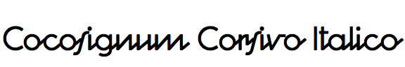 Cocosignum Corsivo Italico