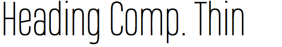 Heading Compressed Thin