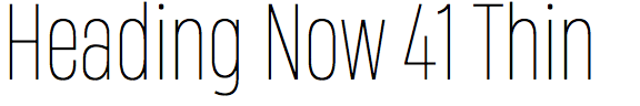 Heading Now 41 Thin