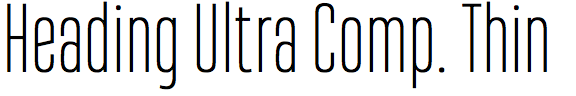 Heading Ultra Compressed Thin
