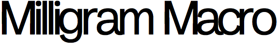 Milligram Macro