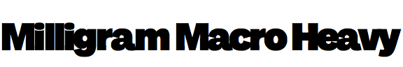 Milligram Macro Heavy