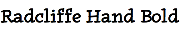 Radcliffe Hand Bold