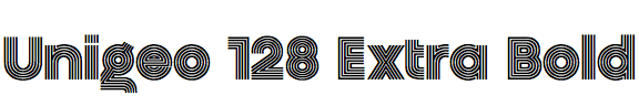 Unigeo 128 Extra Bold