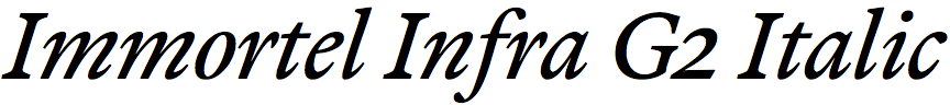 Immortel Infra G2 Italic