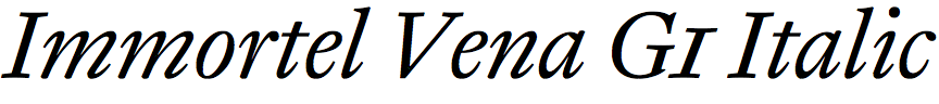 Immortel Vena G1 Italic