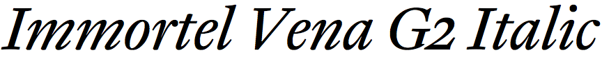 Immortel Vena G2 Italic