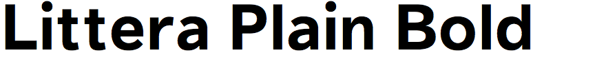 Littera Plain Bold