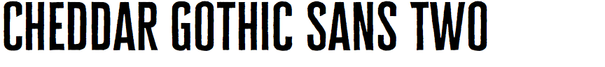 Cheddar Gothic Sans Two