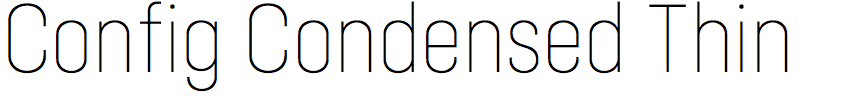 Config Condensed Thin