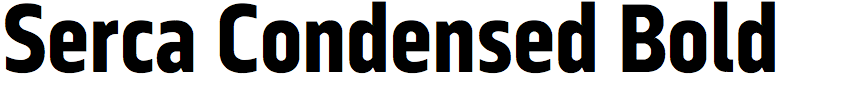 Serca Condensed Bold