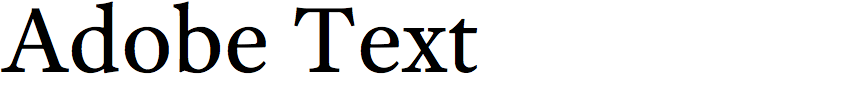 Adobe Text