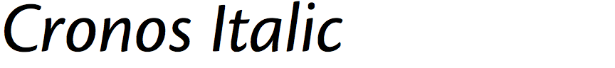 Cronos Italic