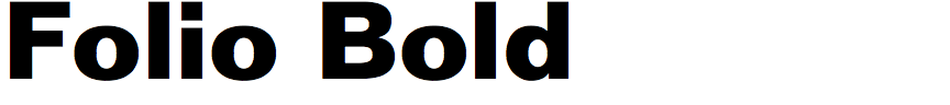 Folio Bold