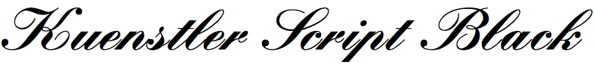 Kuenstler Script Black