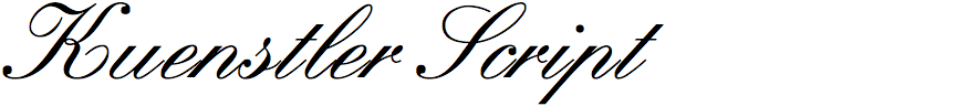 Kuenstler Script