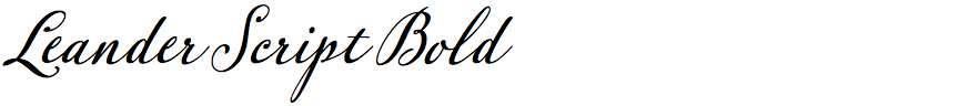 Leander Script Bold