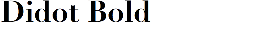 Linotype Didot Bold