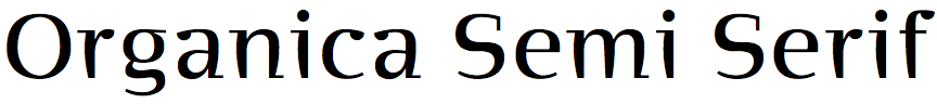 Organica Semi Serif
