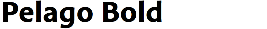 Pelago Bold