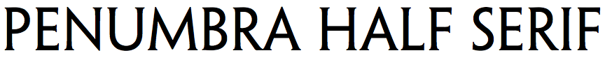 Penumbra Half Serif