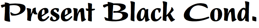 Present Black Condensed