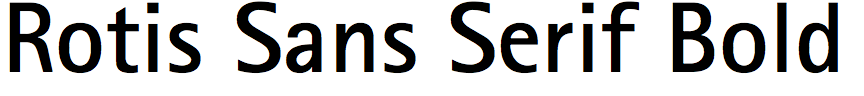 Rotis Sans Serif Bold