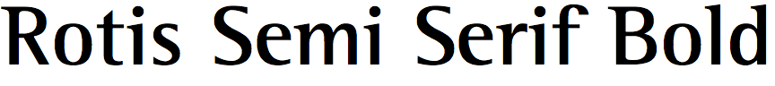 Rotis Semi Serif Bold