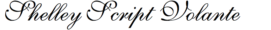 Shelley Script Volante