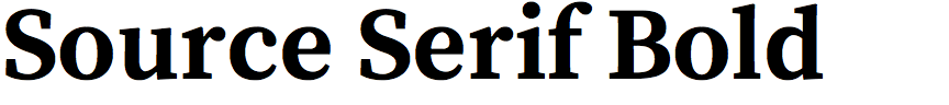 Source Serif Bold