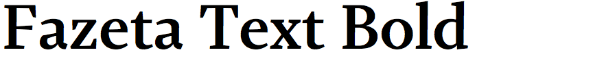 Fazeta Text Bold