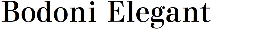 Bodoni Elegant