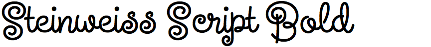 Steinweiss Script Bold