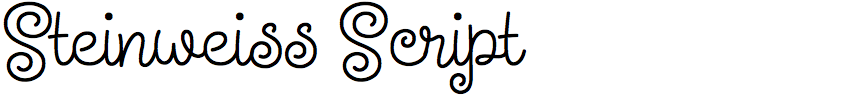 Steinweiss Script